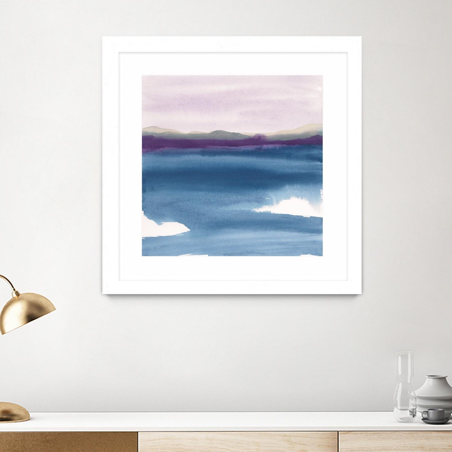 Plum Glow II by Chris Paschke on GIANT ART - blue abstract