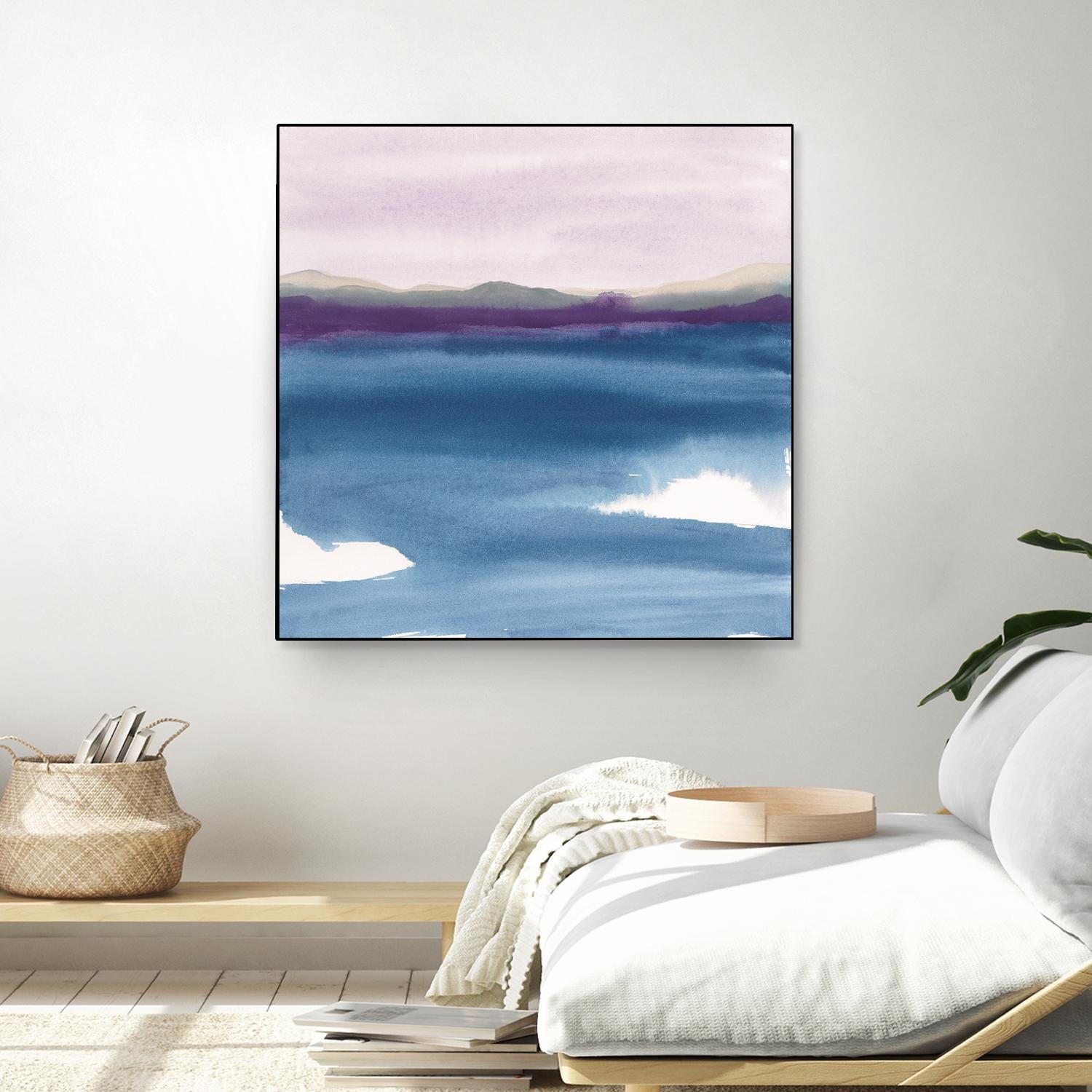 Plum Glow II by Chris Paschke on GIANT ART - blue abstract