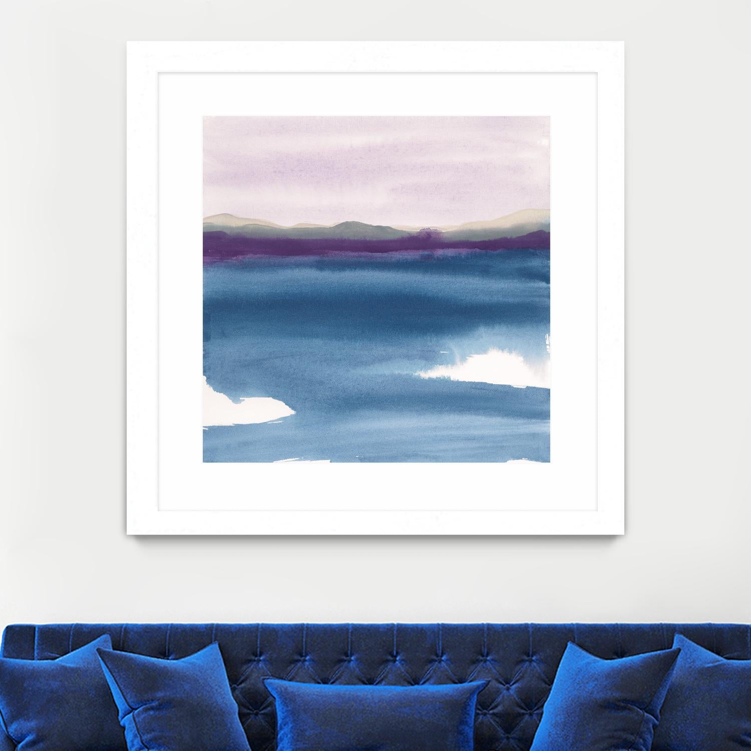Plum Glow II by Chris Paschke on GIANT ART - blue abstract