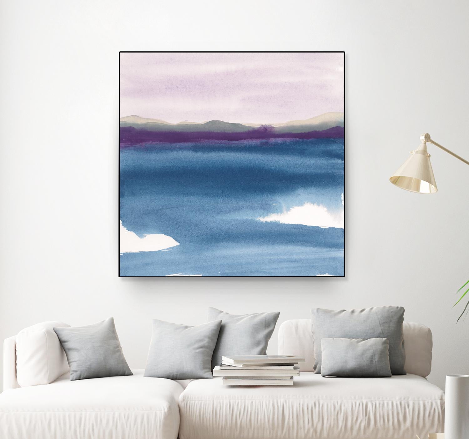 Plum Glow II by Chris Paschke on GIANT ART - blue abstract
