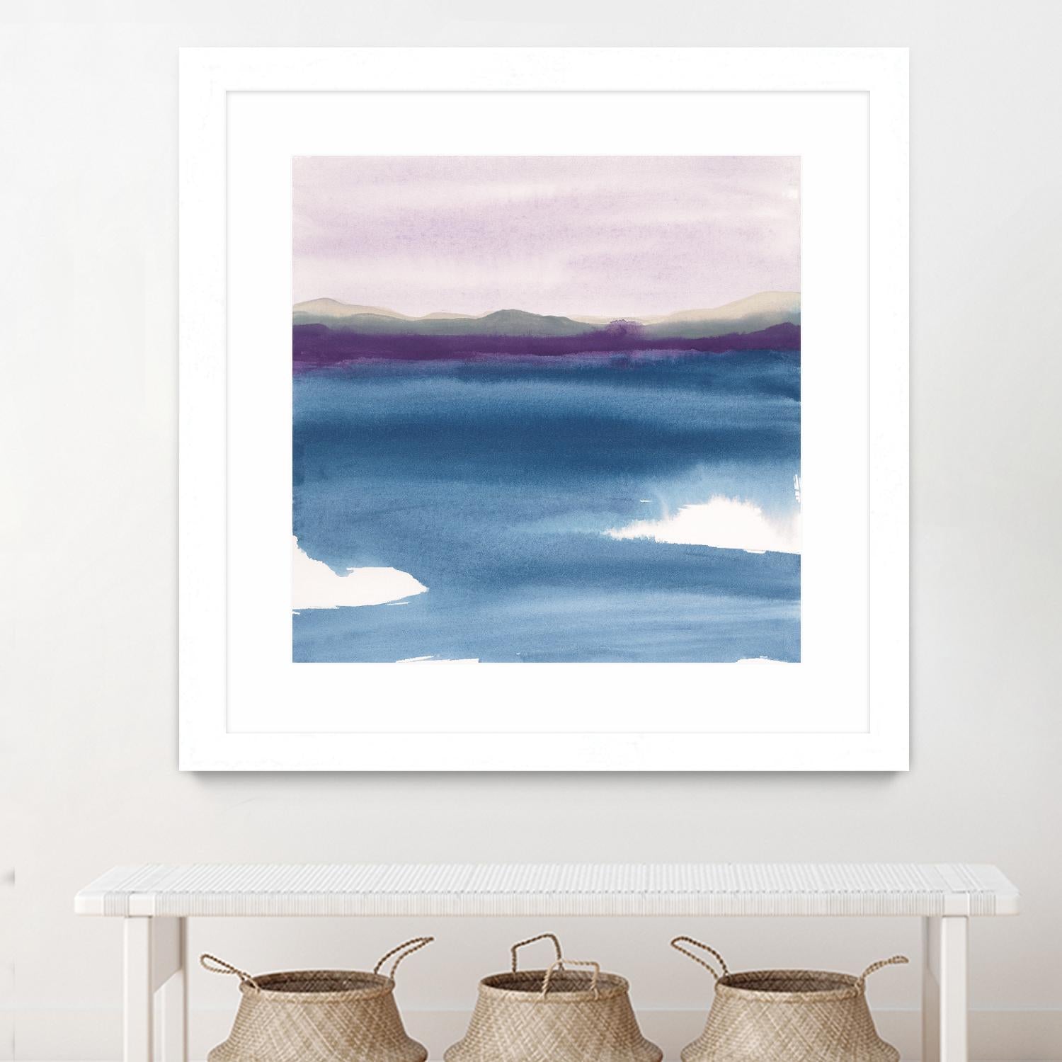 Plum Glow II by Chris Paschke on GIANT ART - blue abstract