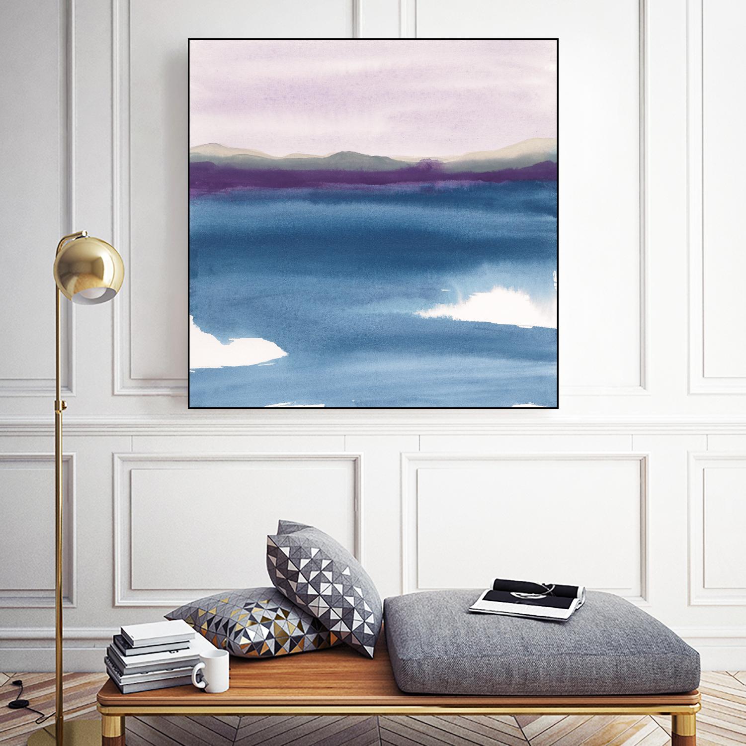 Plum Glow II by Chris Paschke on GIANT ART - blue abstract