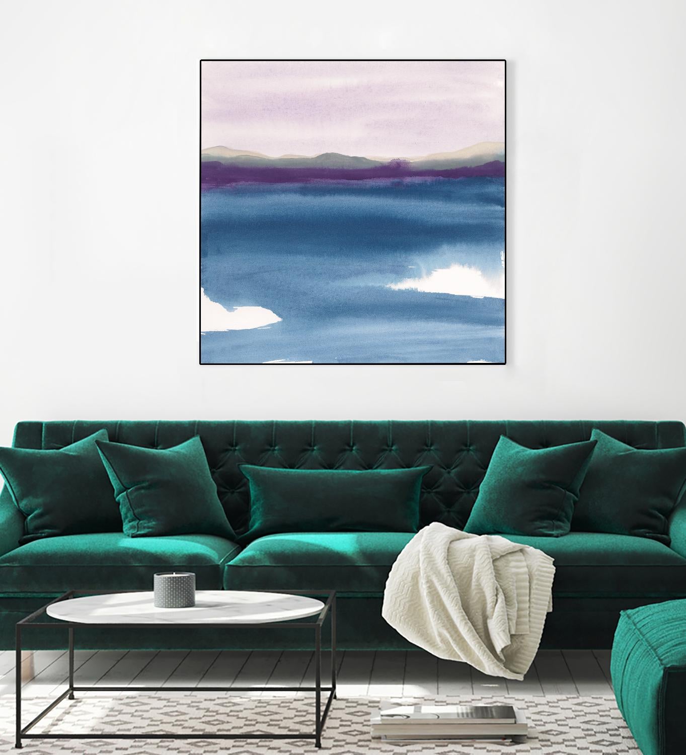 Plum Glow II by Chris Paschke on GIANT ART - blue abstract
