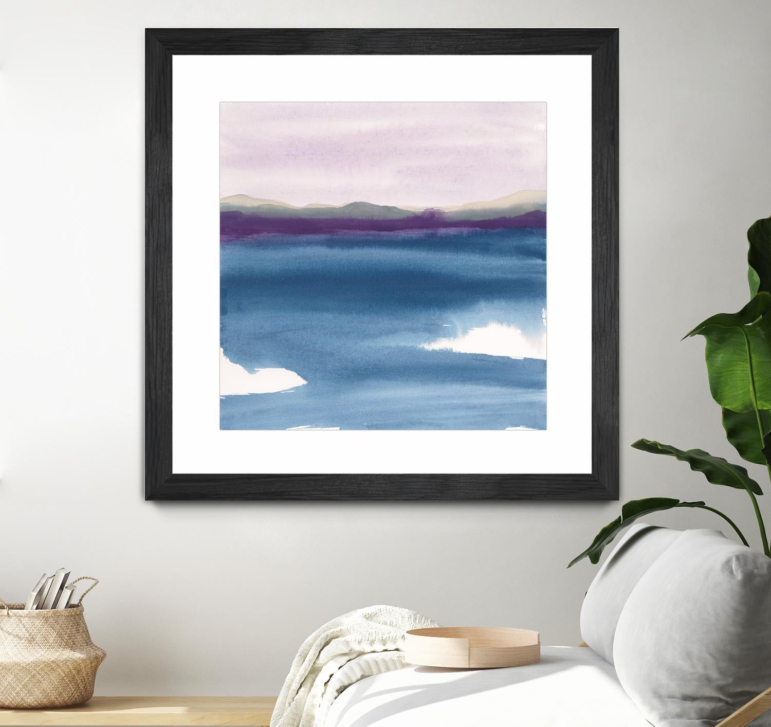 Plum Glow II by Chris Paschke on GIANT ART - blue abstract