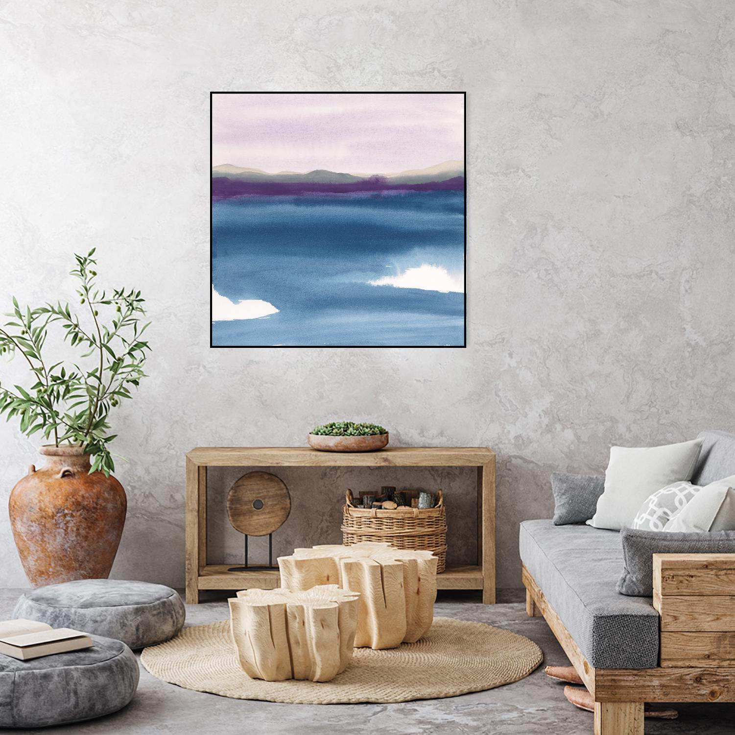 Plum Glow II by Chris Paschke on GIANT ART - blue abstract