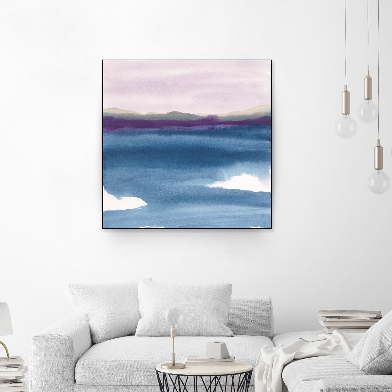 Plum Glow II by Chris Paschke on GIANT ART - blue abstract