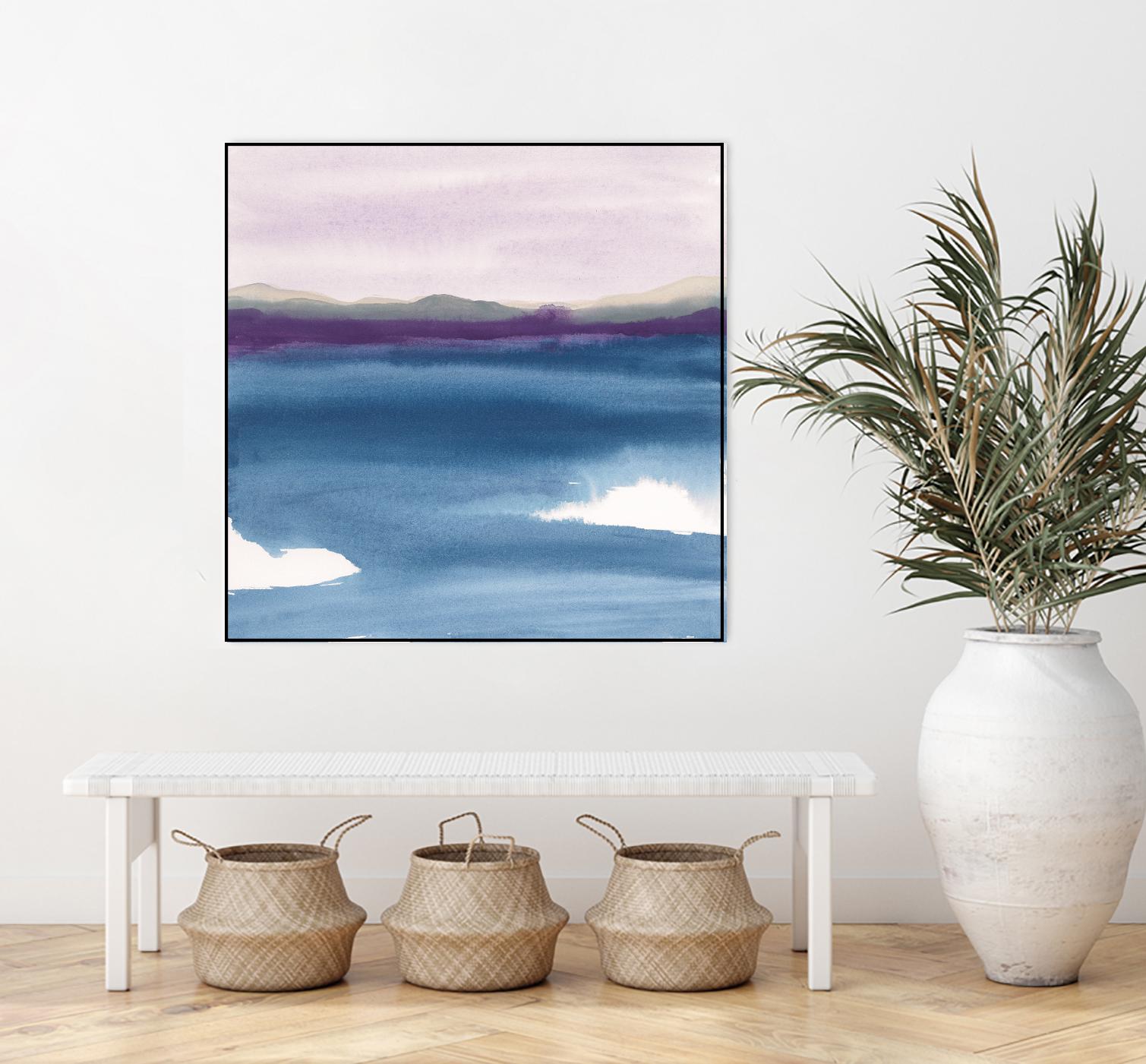 Plum Glow II by Chris Paschke on GIANT ART - blue abstract