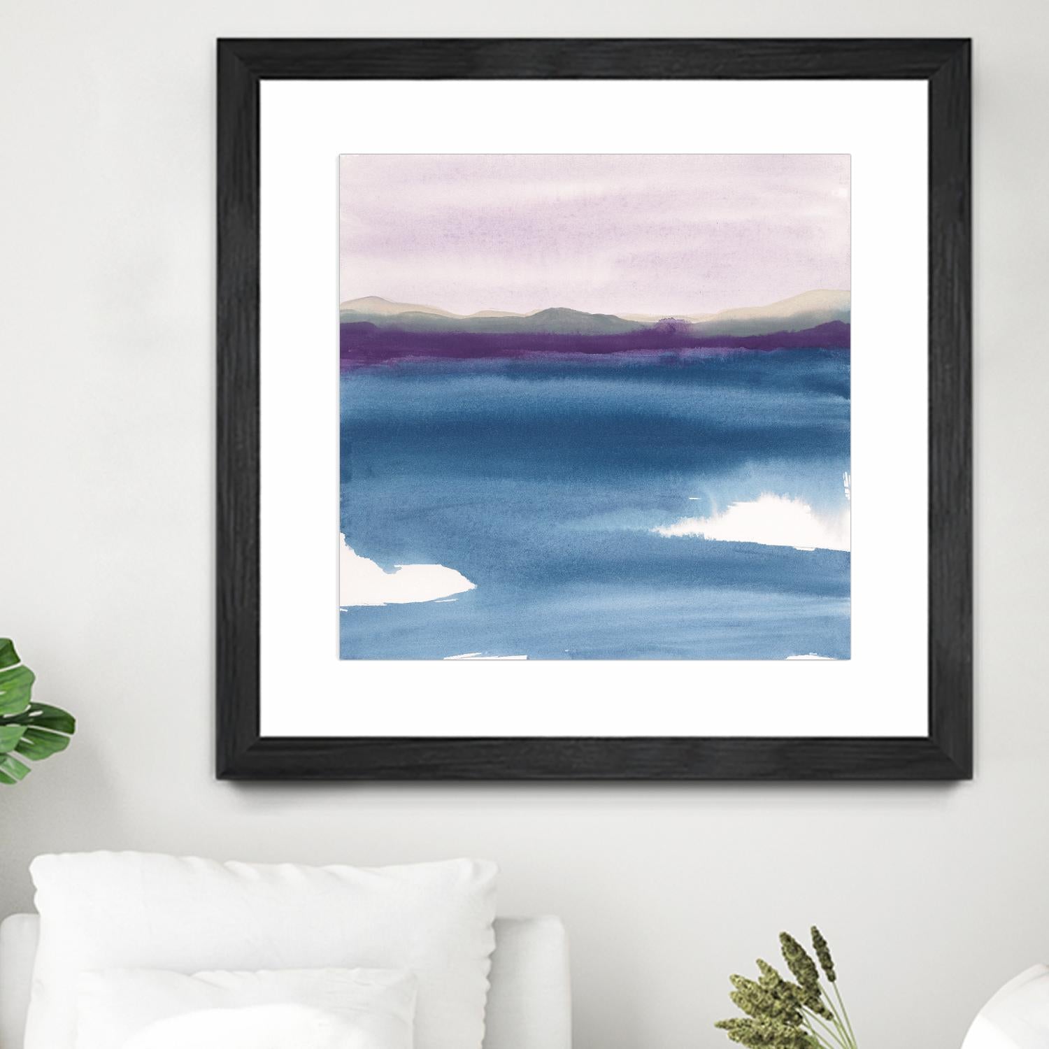 Plum Glow II by Chris Paschke on GIANT ART - blue abstract