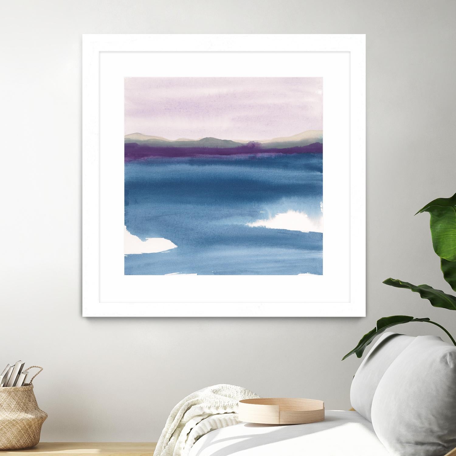 Plum Glow II by Chris Paschke on GIANT ART - blue abstract