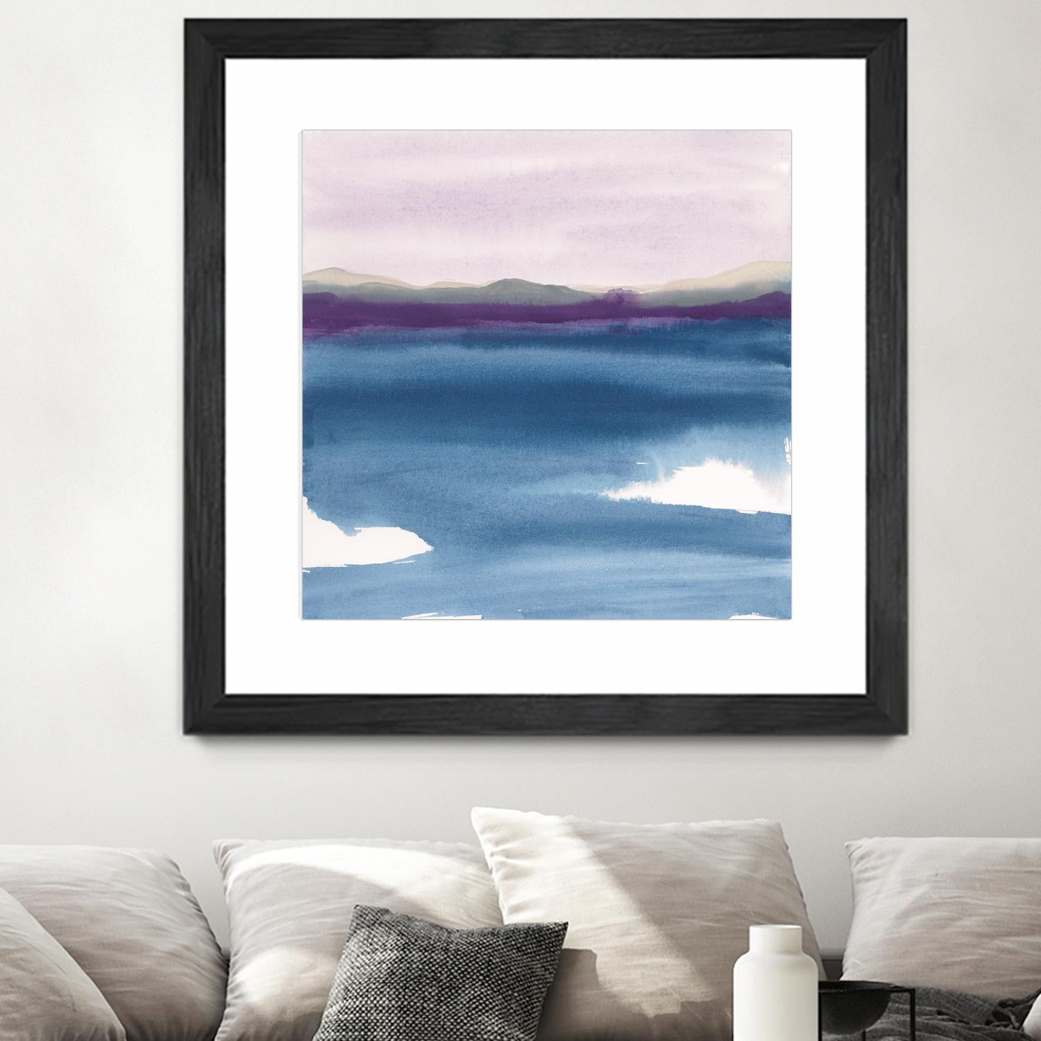 Plum Glow II by Chris Paschke on GIANT ART - blue abstract