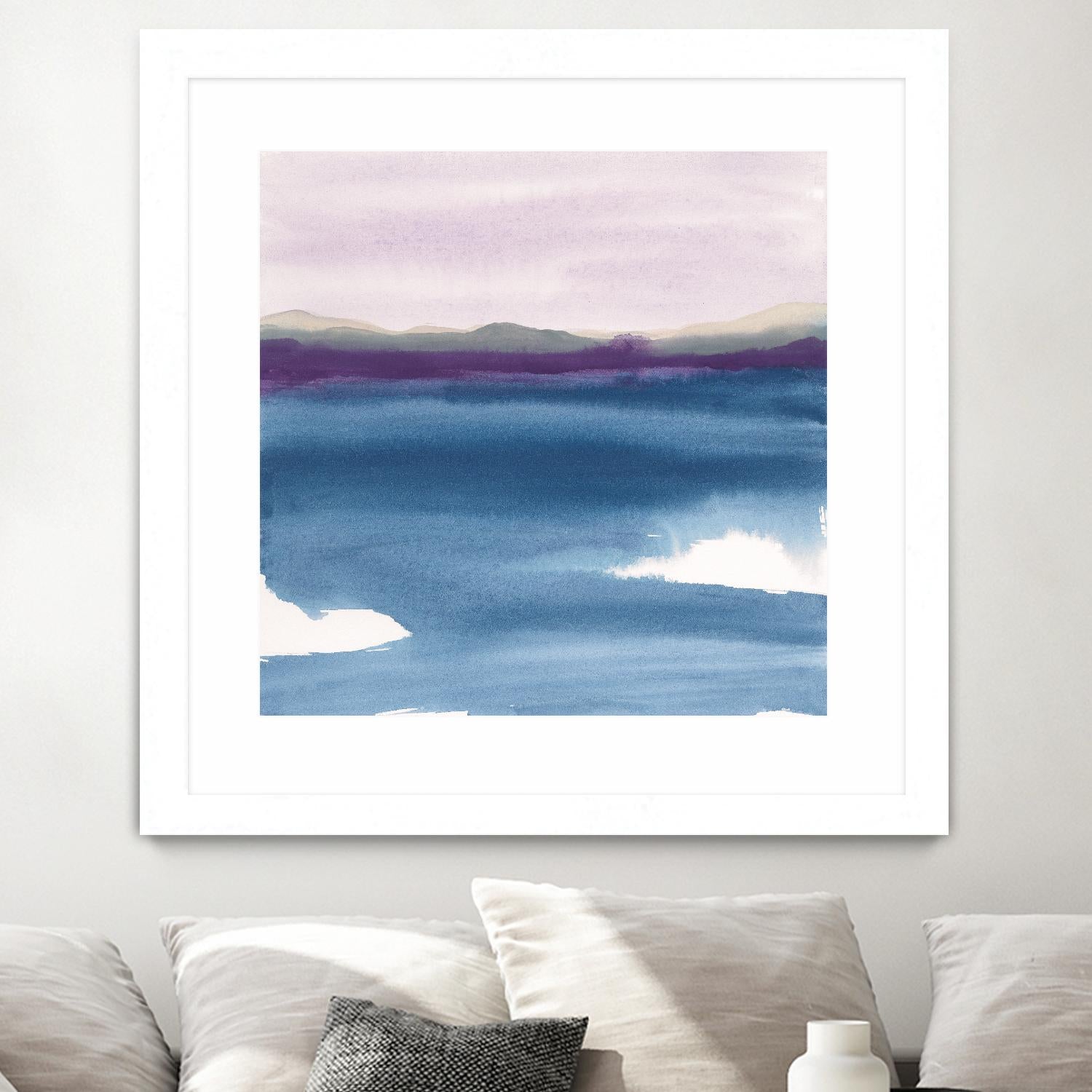 Plum Glow II by Chris Paschke on GIANT ART - blue abstract