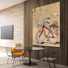 Pizza and Beer by Kellie Day on GIANT ART - beige leisure