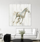 Stallion I on Birch by James Wiens on GIANT ART - grey animals