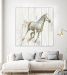 Stallion I on Birch by James Wiens on GIANT ART - grey animals