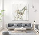 Stallion I on Birch by James Wiens on GIANT ART - grey animals
