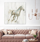 Stallion I on Birch by James Wiens on GIANT ART - grey animals