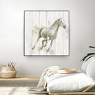 Stallion I on Birch by James Wiens on GIANT ART - grey animals