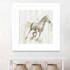 Stallion I on Birch by James Wiens on GIANT ART - grey animals