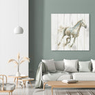 Stallion I on Birch by James Wiens on GIANT ART - white animals horse