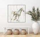Stallion I on Birch by James Wiens on GIANT ART - grey animals