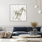 Stallion I on Birch by James Wiens on GIANT ART - grey animals