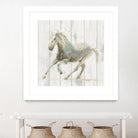 Stallion II on Birch by James Wiens on GIANT ART - grey animals