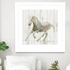 Stallion II on Birch by James Wiens on GIANT ART - grey animals
