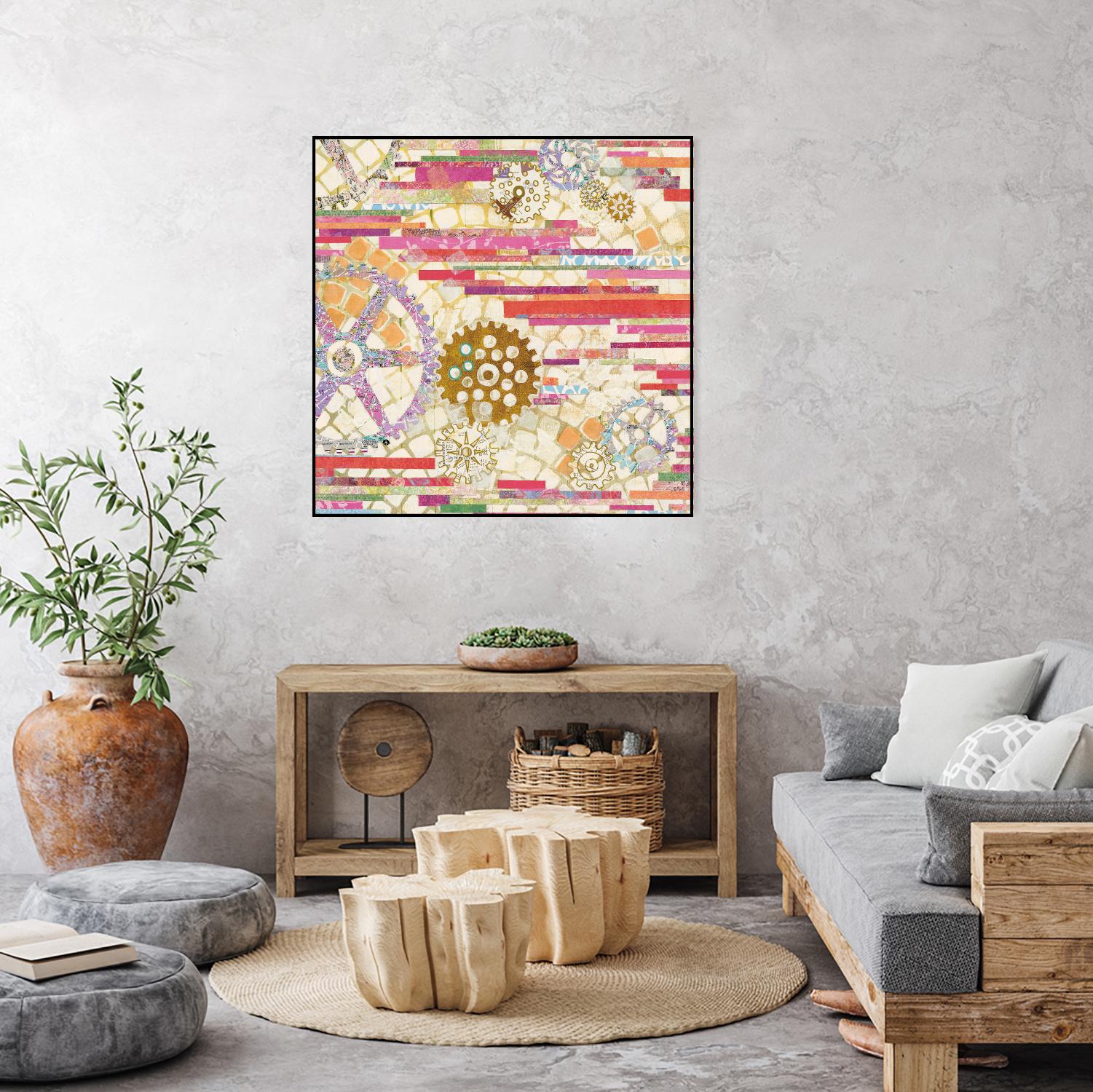 EU Timetable II on by Kathy Ferguson on GIANT ART - beige abstract