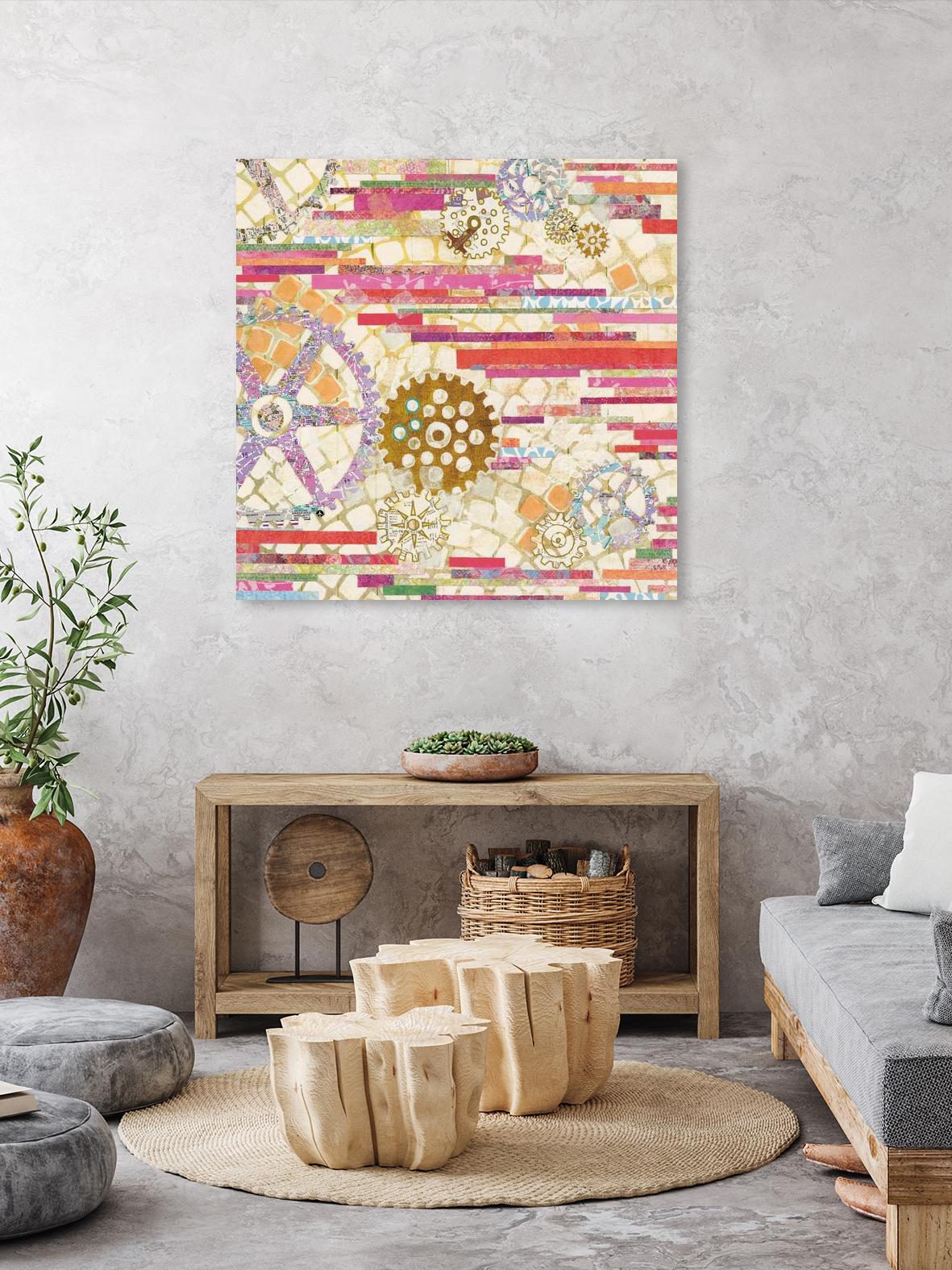 EU Timetable II on by Kathy Ferguson on GIANT ART - beige abstract