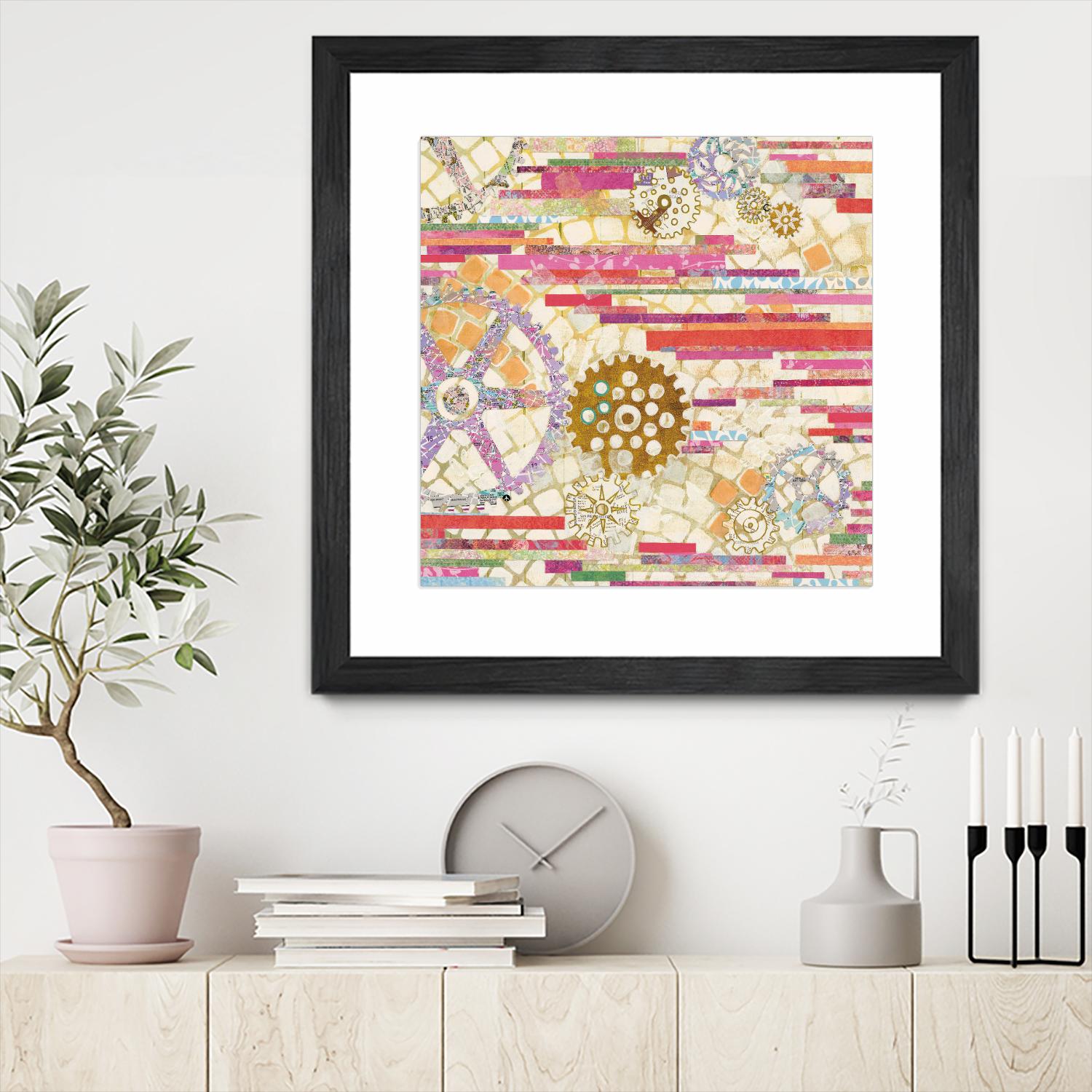 EU Timetable II on by Kathy Ferguson on GIANT ART - beige abstract