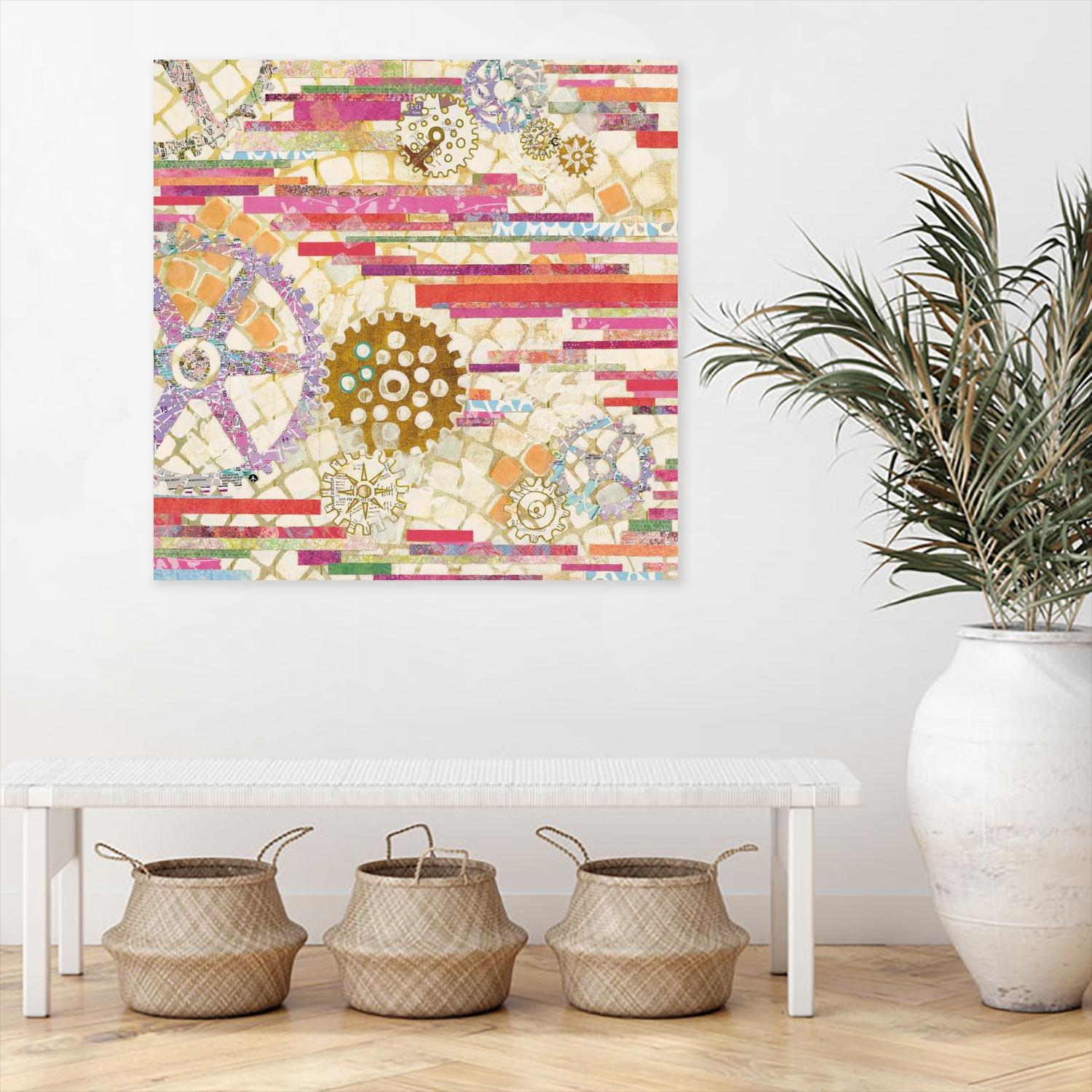EU Timetable II on by Kathy Ferguson on GIANT ART - beige abstract