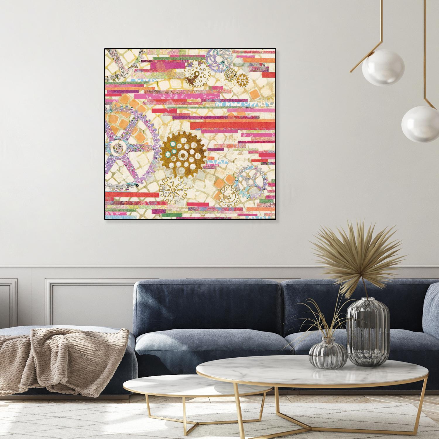 EU Timetable II on by Kathy Ferguson on GIANT ART - beige abstract