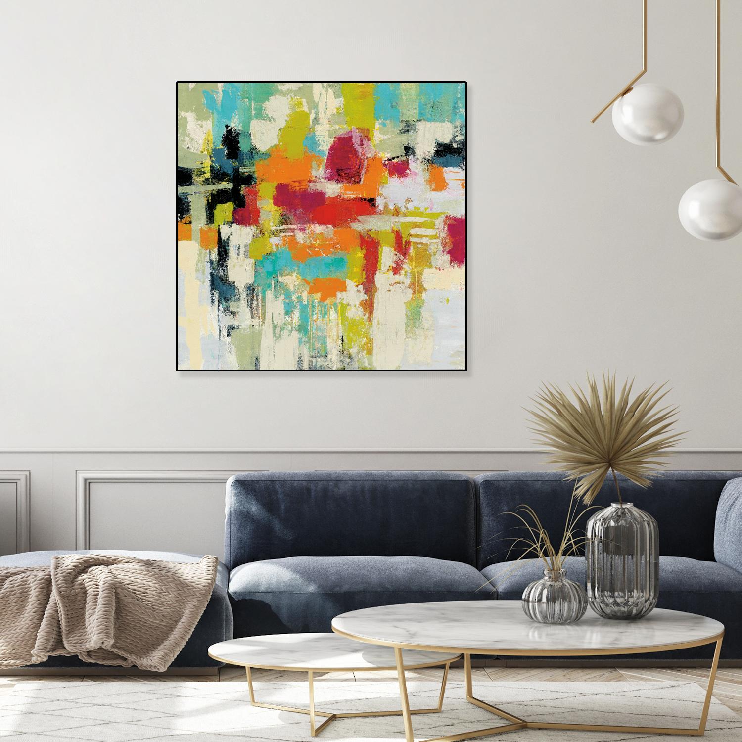 Summer Silk Road by Silvia Vassileva on GIANT ART - green abstract