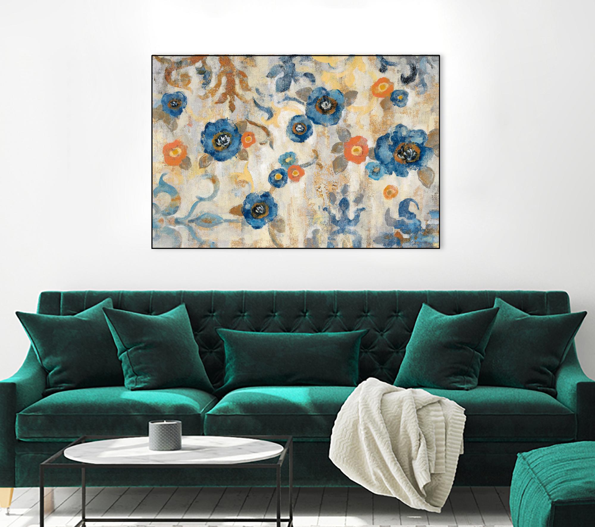 Flowers and Fragments by Silvia Vassileva on GIANT ART - orange floral
