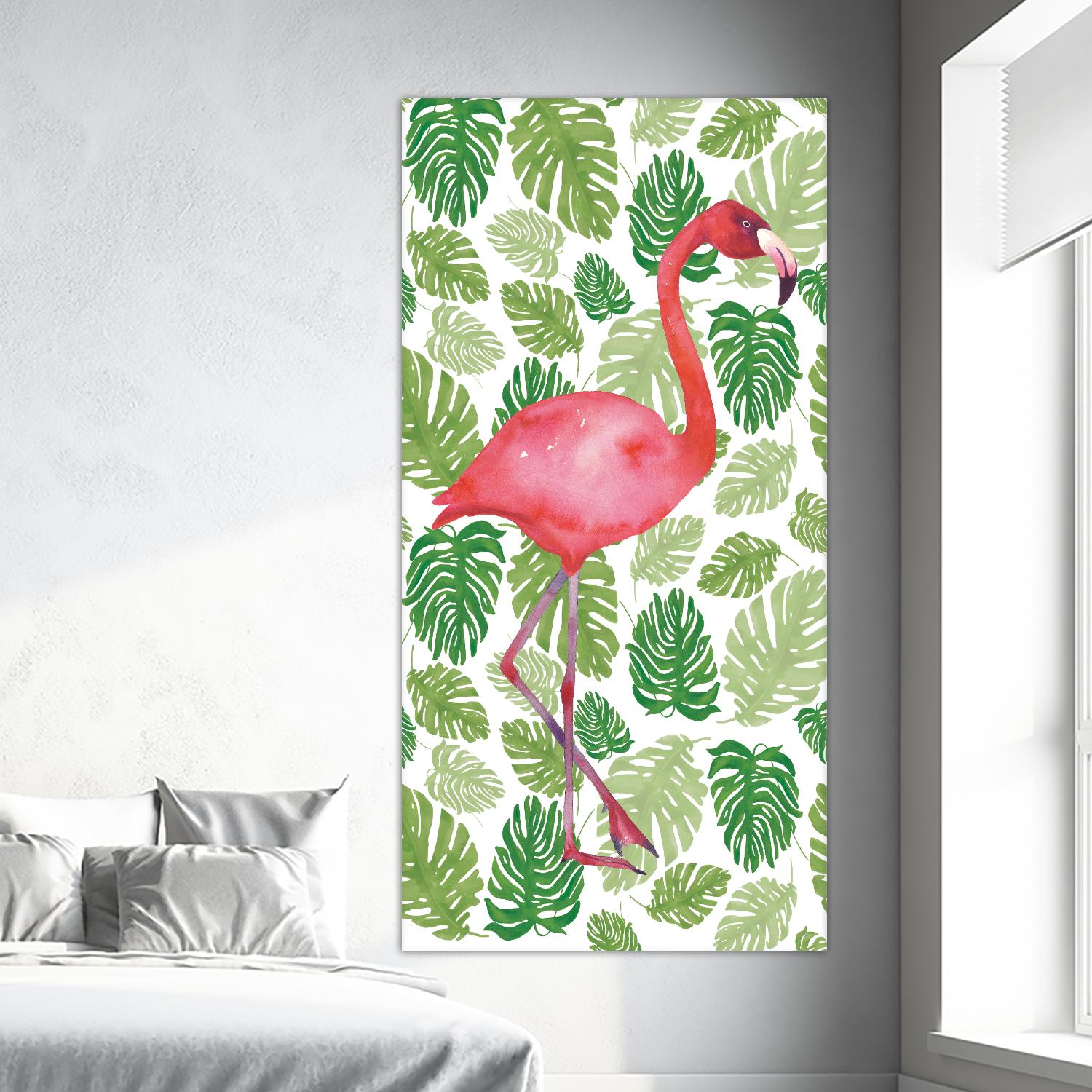 Tropical Flamingo I by Portfolio on GIANT ART - green tropical