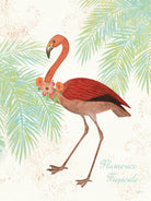 Flamingo Tropicale II by Sue Schlabach on GIANT ART - green tropical