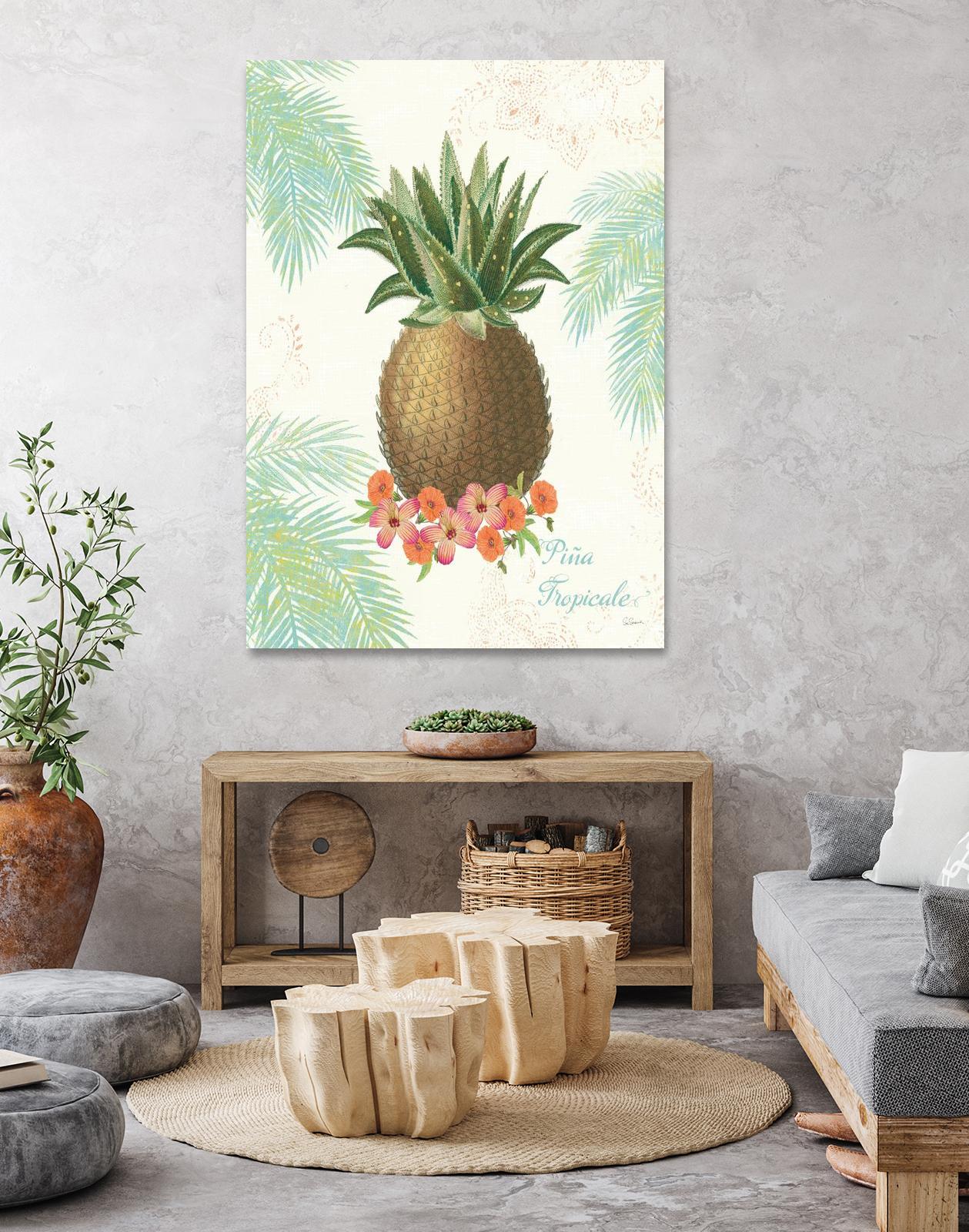 Flamingo Tropicale IV by Sue Schlabach on GIANT ART - brown tropical