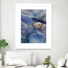 In the Stream II by Albena Hristova on GIANT ART - blue abstract