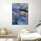 In the Stream II by Albena Hristova on GIANT ART - blue abstract