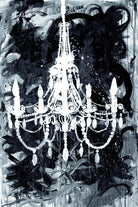 Chandelier Black and White by Kent Youngstrom on GIANT ART - grey interior