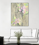 Birdcage Floral I by Albena Hristova on GIANT ART - pink floral