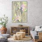 Birdcage Floral I by Albena Hristova on GIANT ART - pink floral