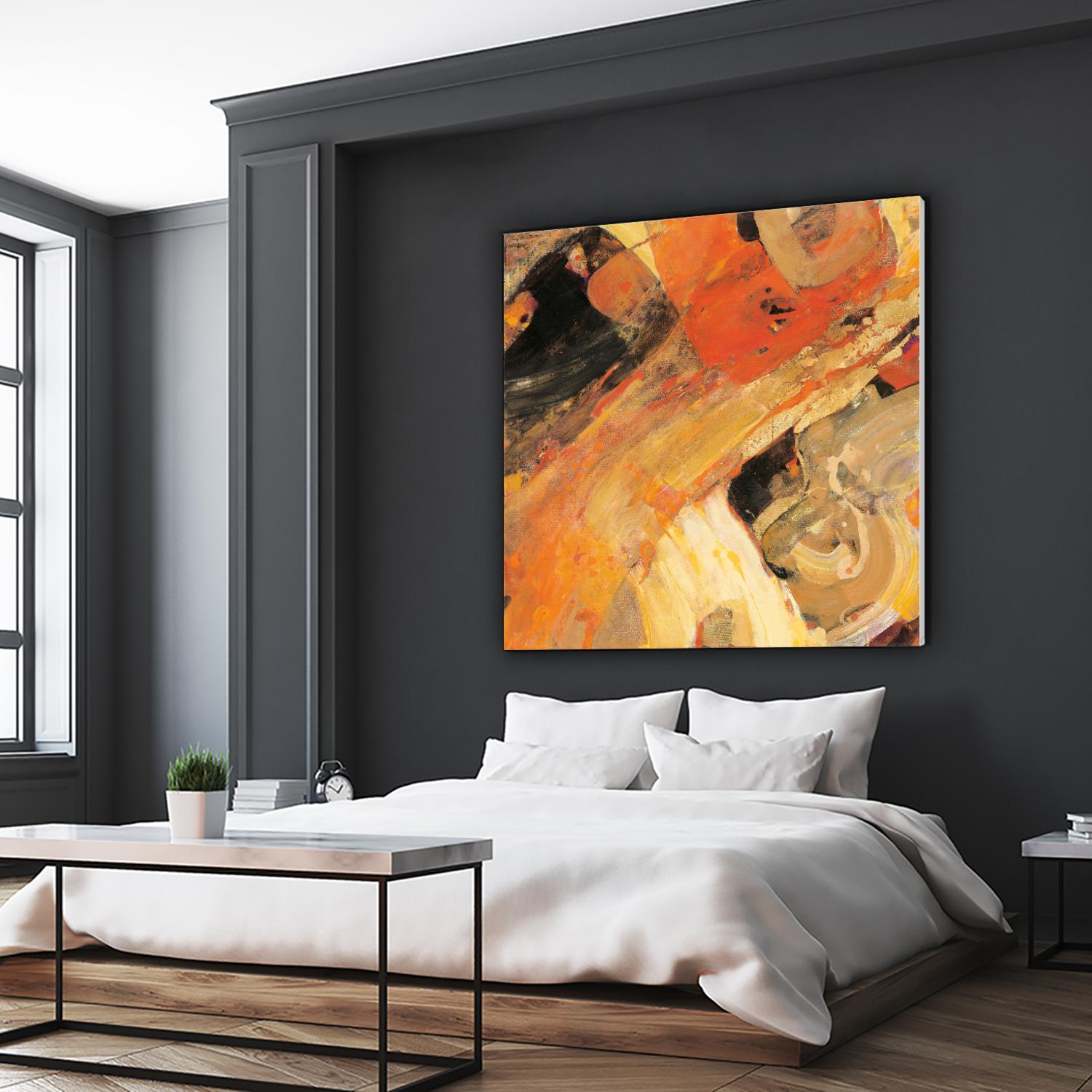 Moab by Albena Hristova on GIANT ART - yellow abstract