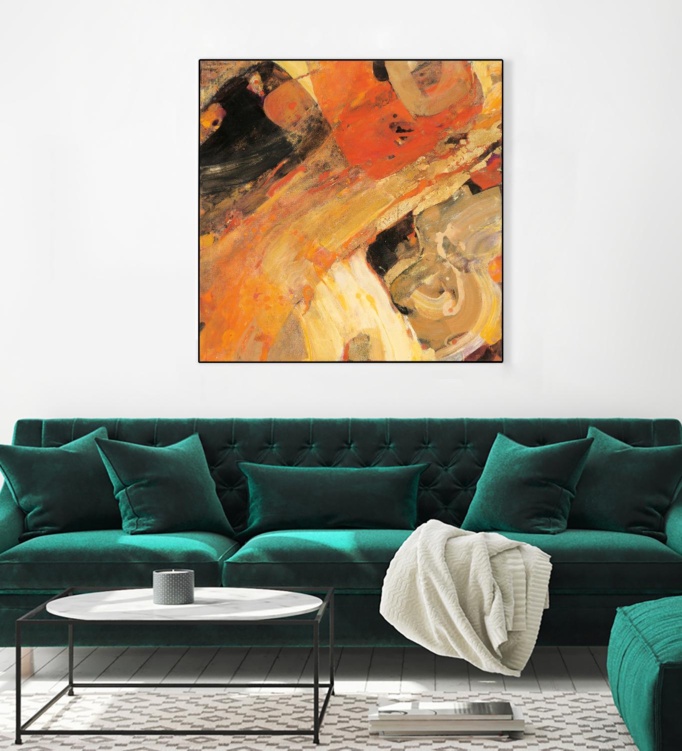 Moab by Albena Hristova on GIANT ART - yellow abstract
