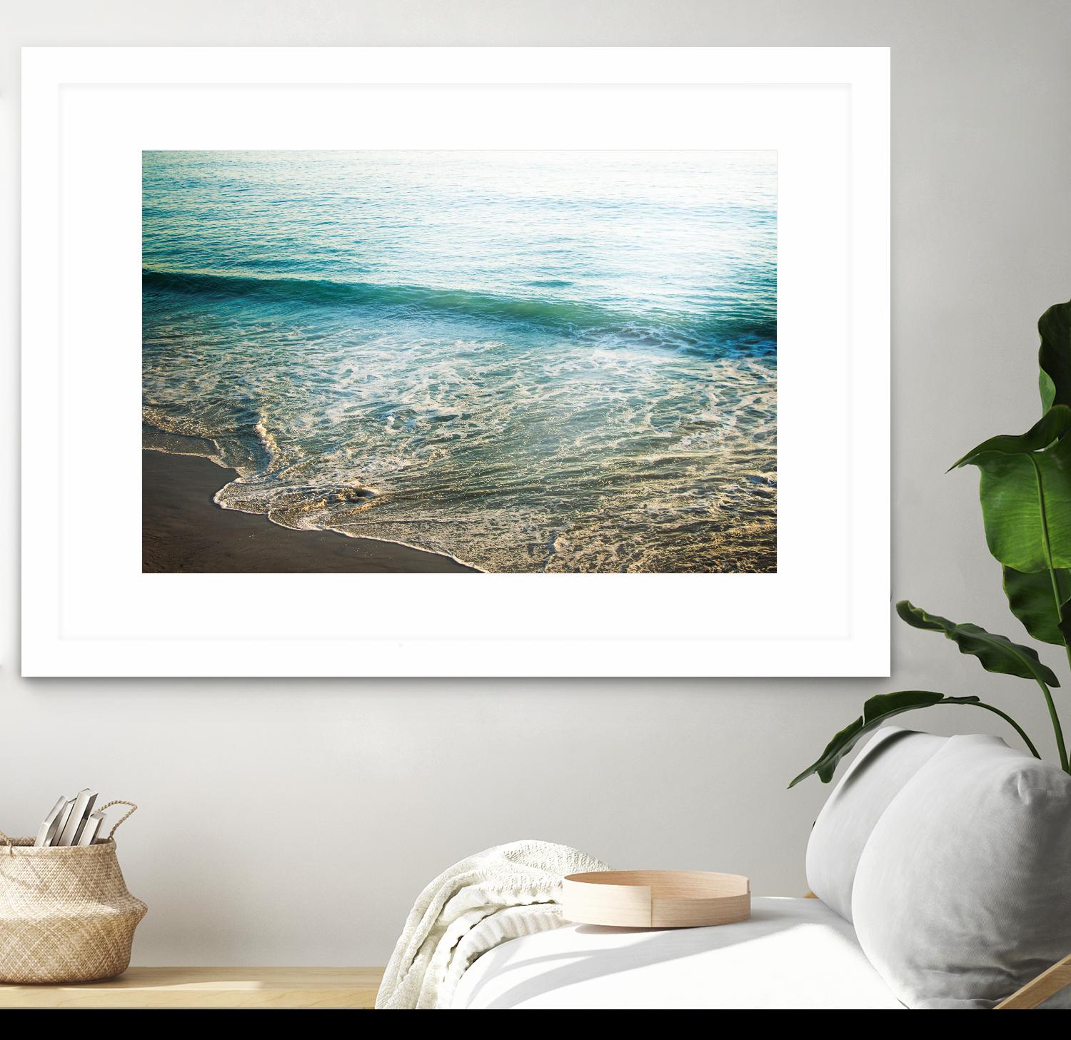 First Light I by Elizabeth Urquhart on GIANT ART - brown sea scene