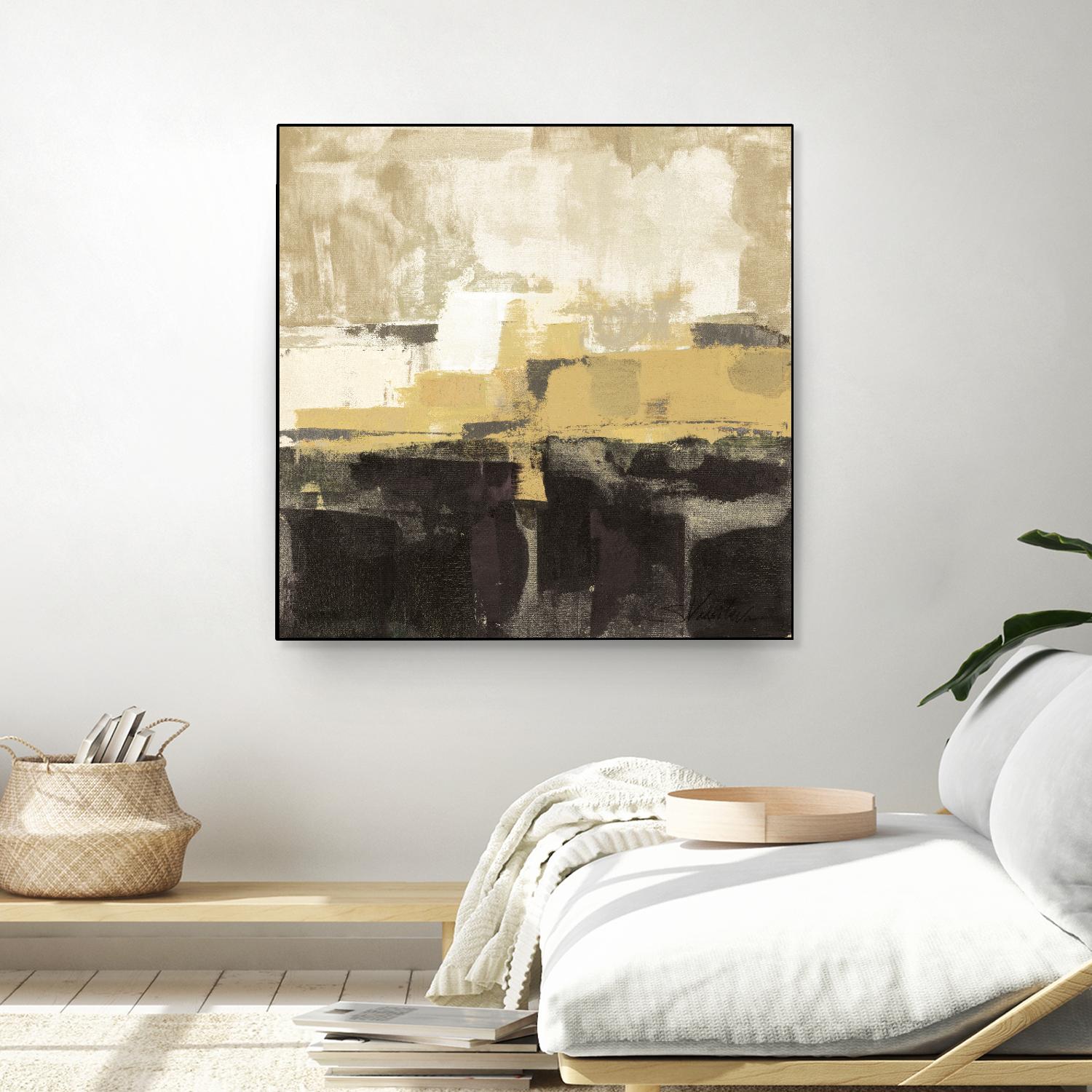 July Road II - Tan by Silvia Vassileva on GIANT ART - white abstract