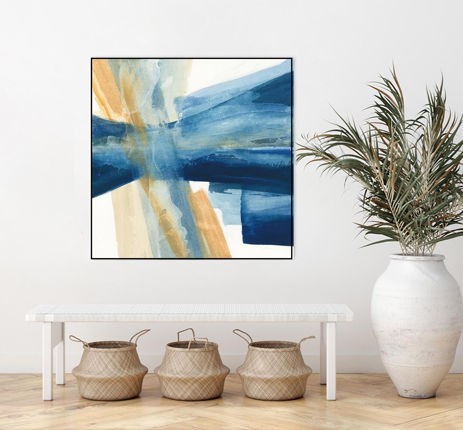 Indigo II by Chris Paschke on GIANT ART - orange abstract