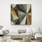 Triangulawsome by Michael Mullan on GIANT ART - beige abstract