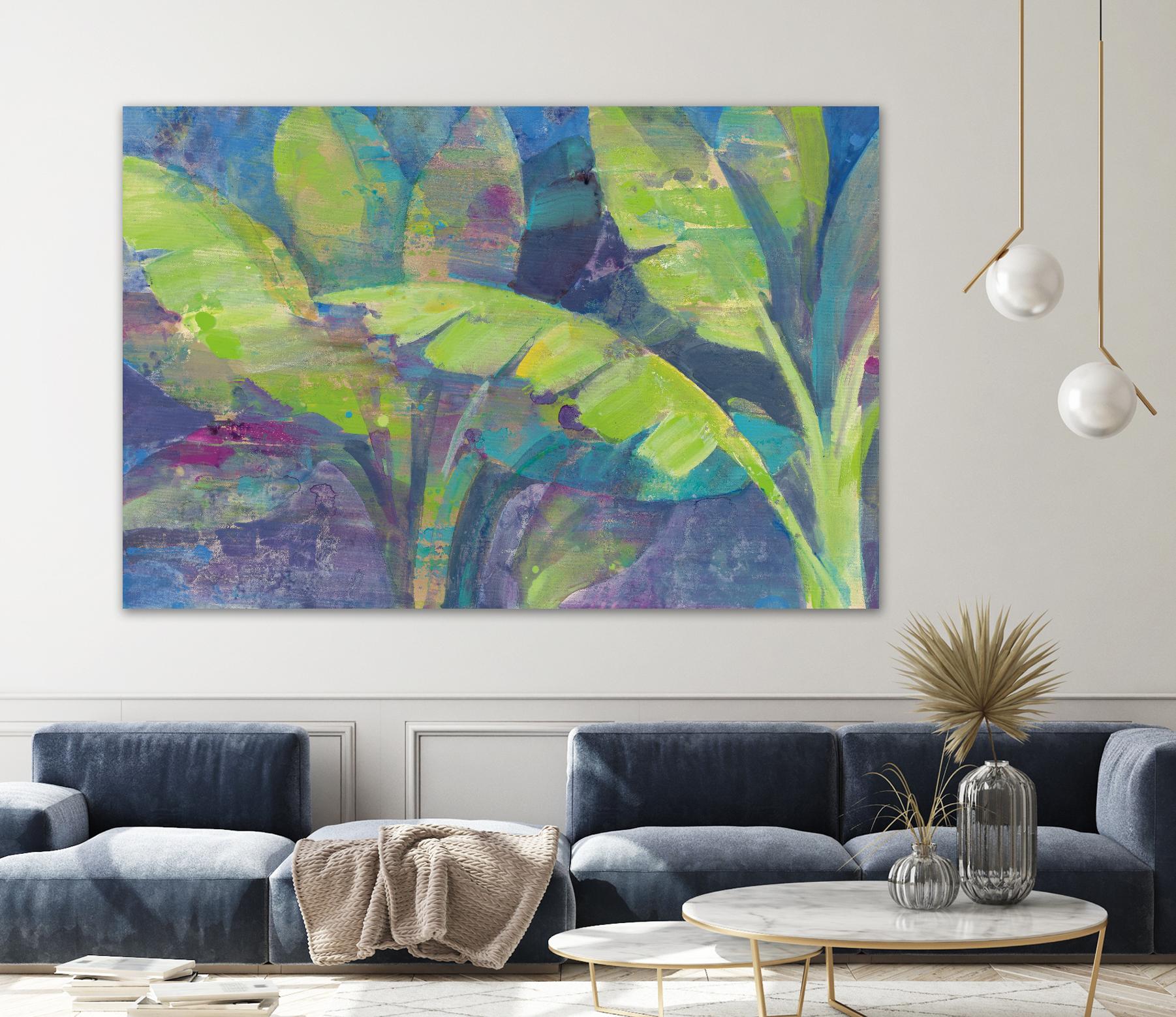 Bermuda Palms by Albena Hristova on GIANT ART - purple tropical