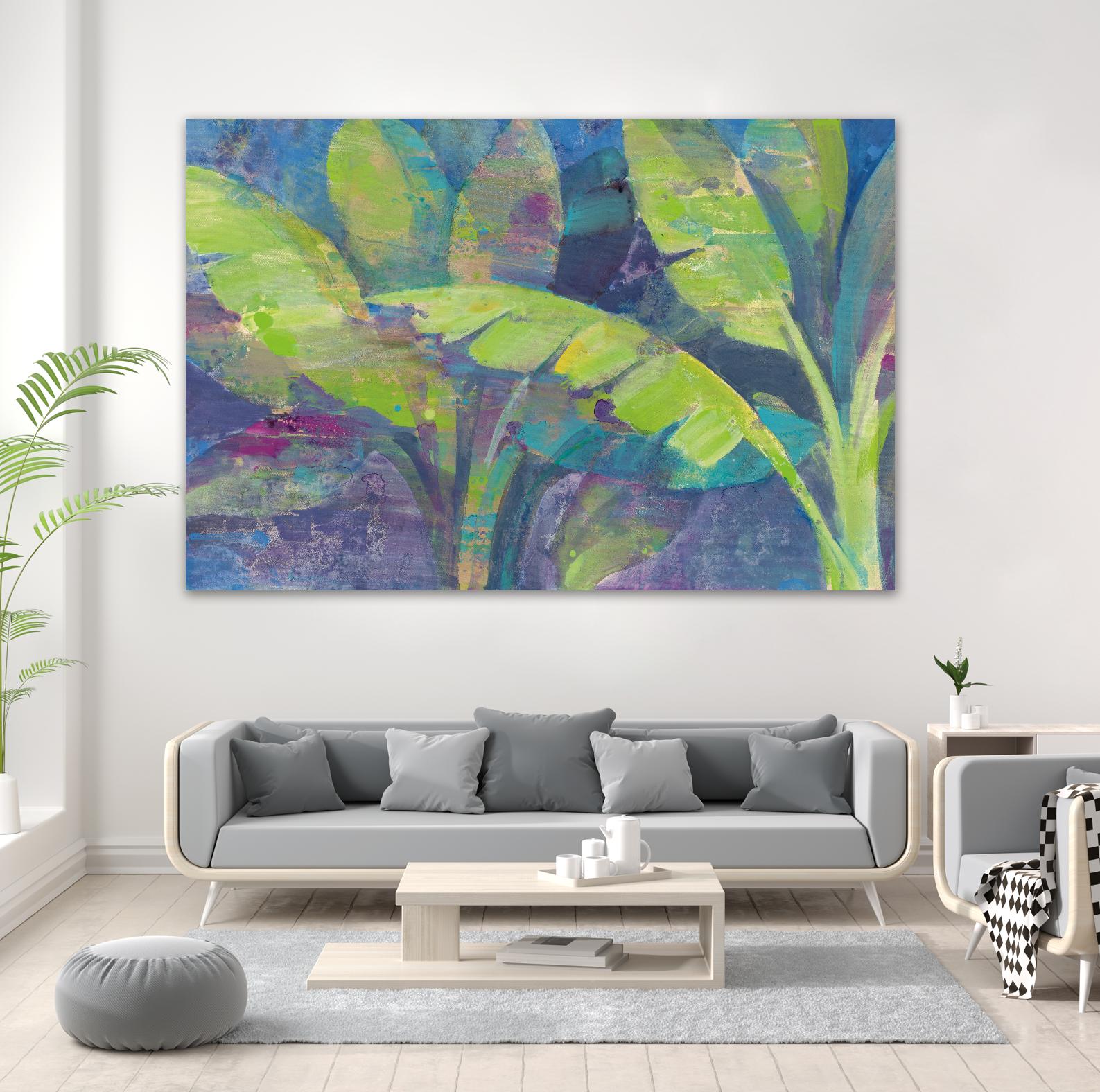 Bermuda Palms by Albena Hristova on GIANT ART - purple tropical